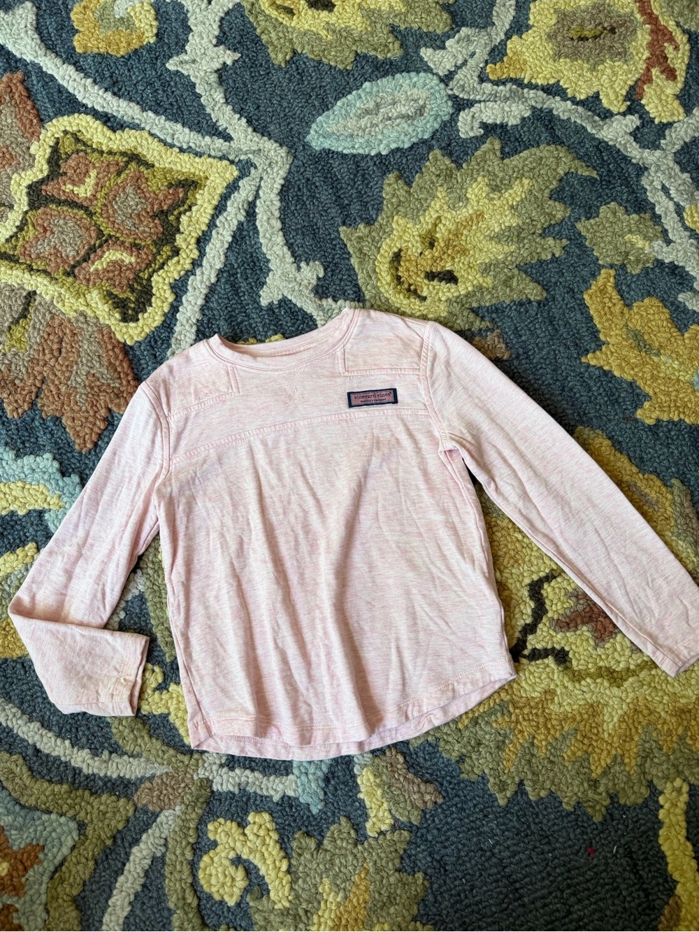 Vineyard Vines Girls' Light Pink Long-Sleeve Tee